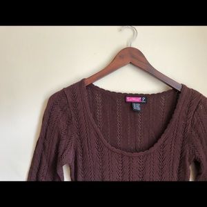 Vintage Say What? Crocheted Sweater Dores